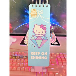 Hello Kitty Long Notepad Note Pad Bejeweled Metallic 2024 Sanrio Reporters List